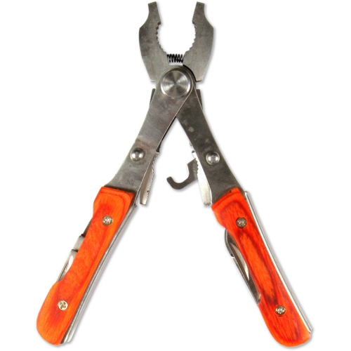 Мультитул (плоскогубцы-бокорезы) Следопыт  10 предметов, средний, в чехле,на блистере PF-MT-08