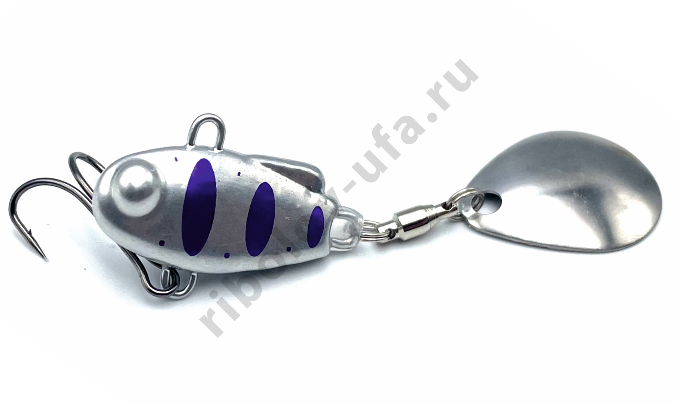 Тейл-спиннер UF Studio Наш ТС-1 15гр. # 03, цв. Серебро-фиолетовый