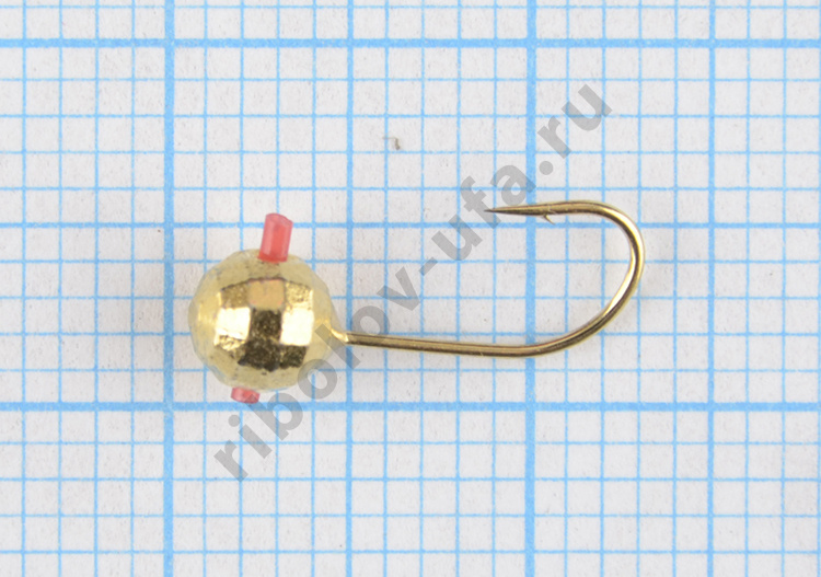 Мормышка вольфрам Bravo Fishing Шар с отверстием мелкая грань с кембриком 4.0 мм 0.55 гр С-Go 