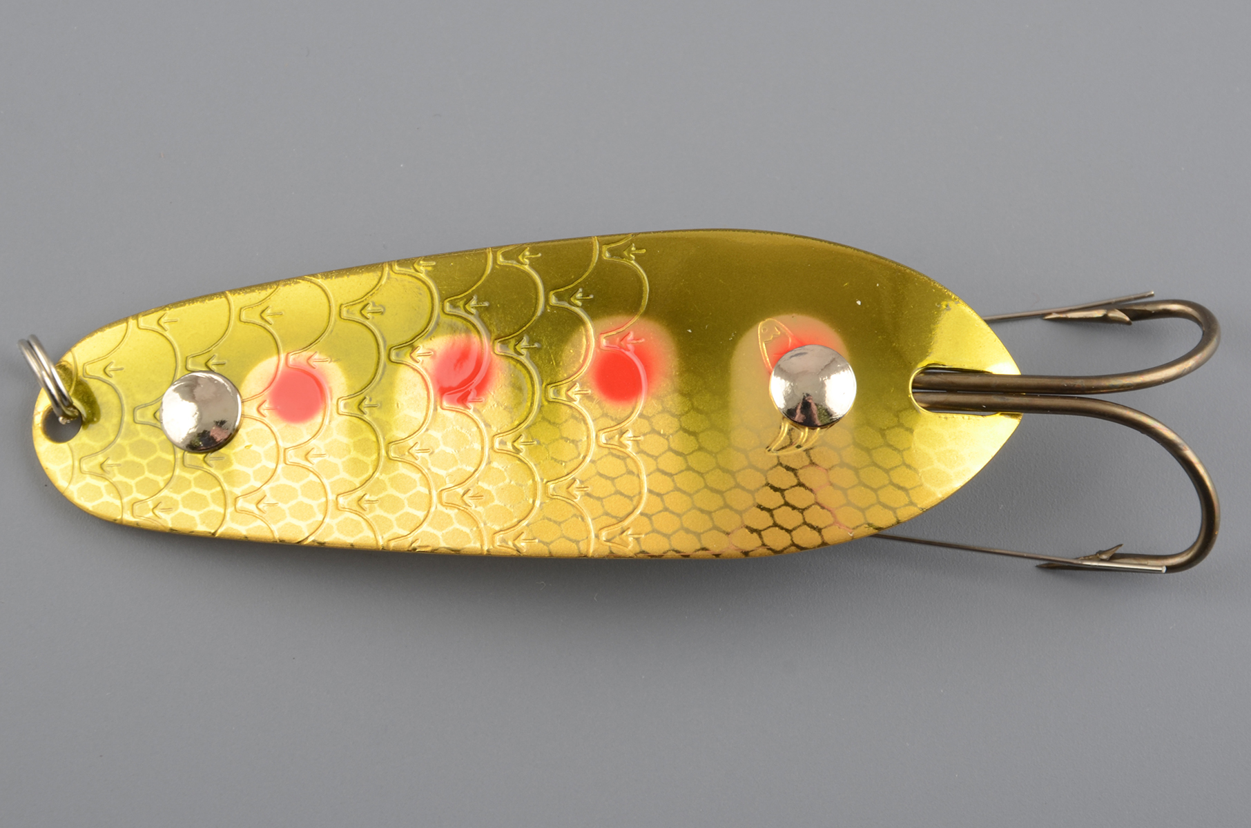 Блесна колеб. Kuusamo Rasanen 70/10 (незацеп.) GR/R-B