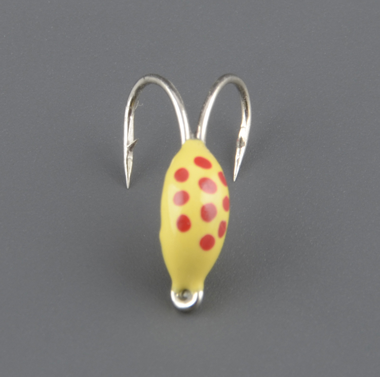 Мормышка Мир Вольфрама Коза с коронкой Божья коровка желтый д. 3 мм