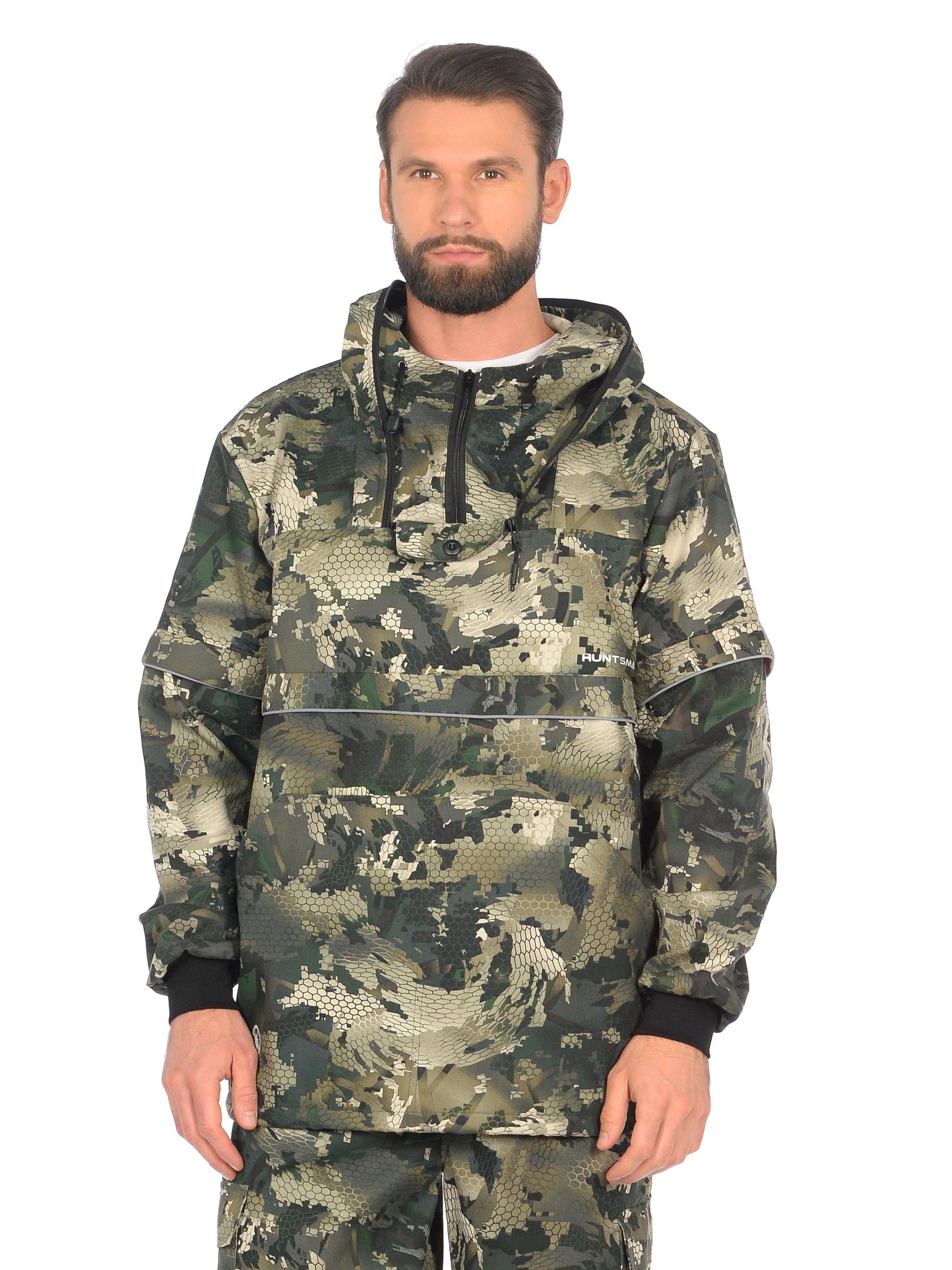 Костюм Huntsman Антигнус-Люкс с ловушк. и пыльн. цв. Зеленый питон, тк.Твил-Пич р. 52-54 (182-188)