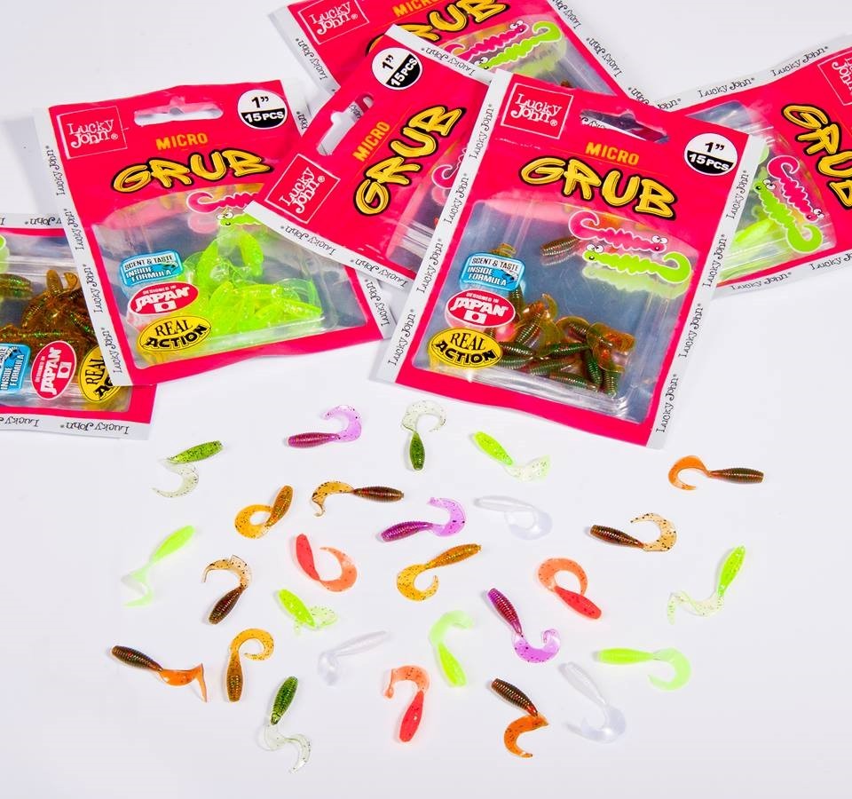 Силиконовая приманка Lucky John Pro Series Micro Grub 1.0in 2.5см /PA03