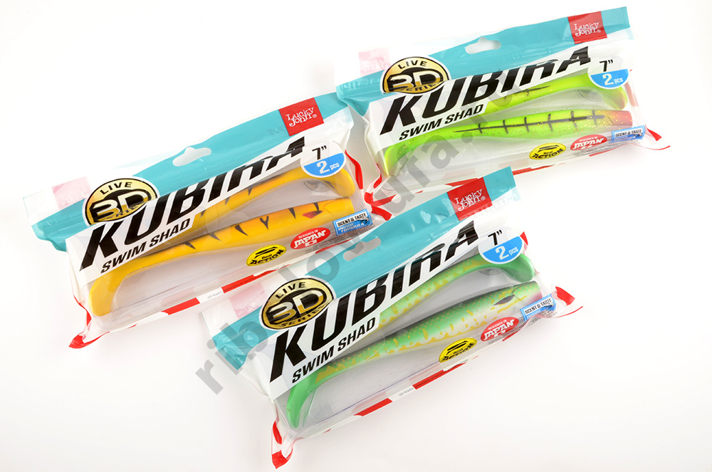 Силиконовая приманка Lucky John 3D Kubira Swim Shad 7.0in 17,5см /PG02 (2)