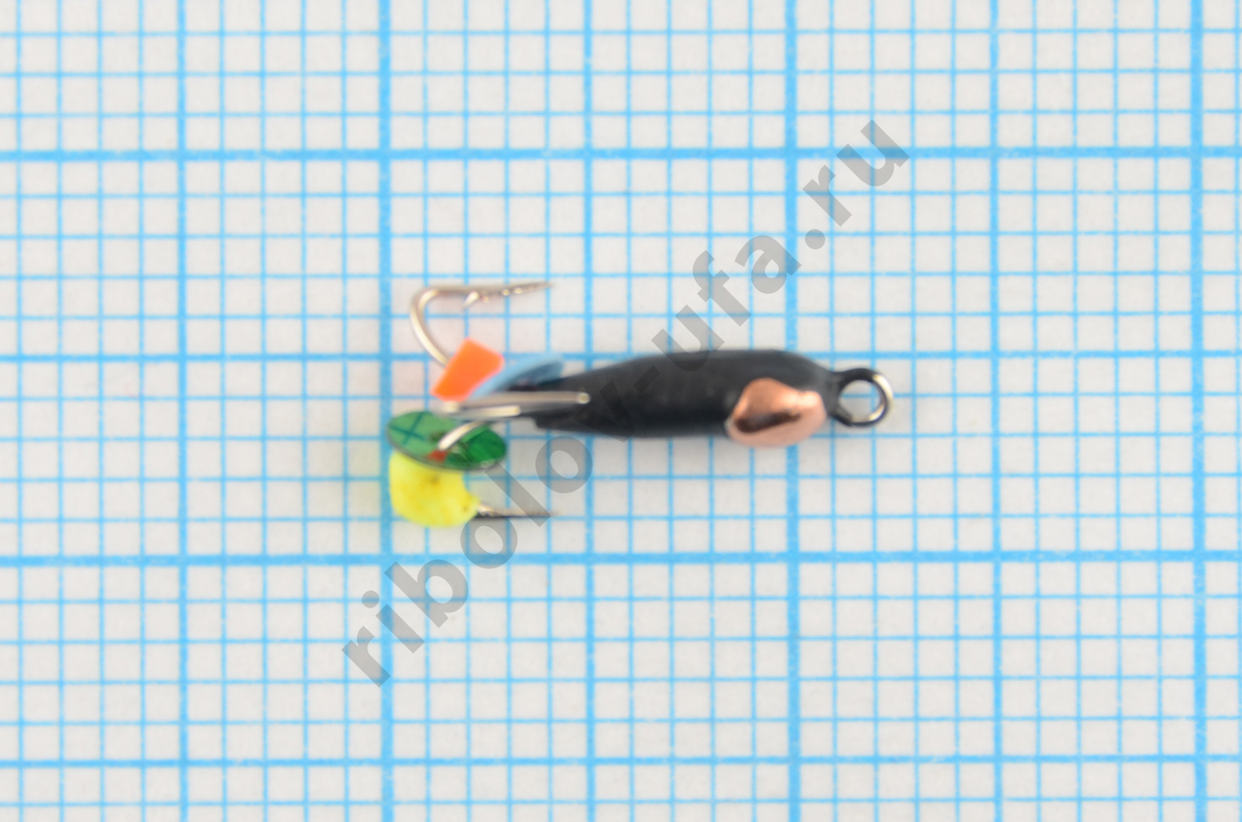 Мормышка Wormix точеная вольфрамовая Черт d=2 с медной коронкой арт. 1153