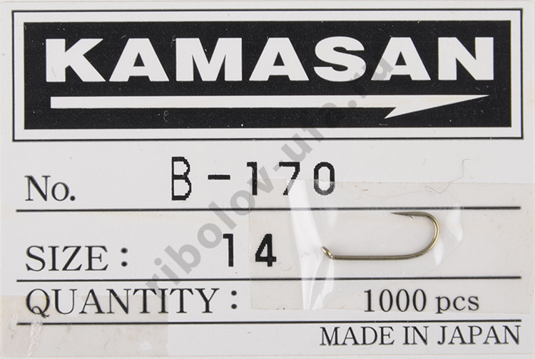 Крючки Kamasan Bulk В170 №14 (уп.1000шт)