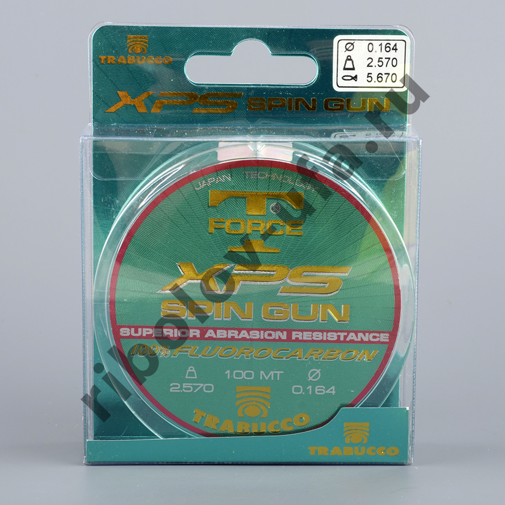 Леска Trabucco T-Force XPS Spin-Gun 100% 100 м, 0.220 мм, 4.410 кг