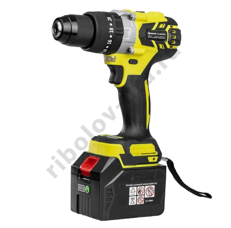 Шуруповерт-электробур Nisus 18V 6A 150 Hm(N-LB176S)
