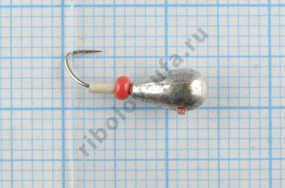 Мормышка вольфрам Bravo Fishing Эребус с отверстием с кембриком 4.0 мм 1гр. Sil