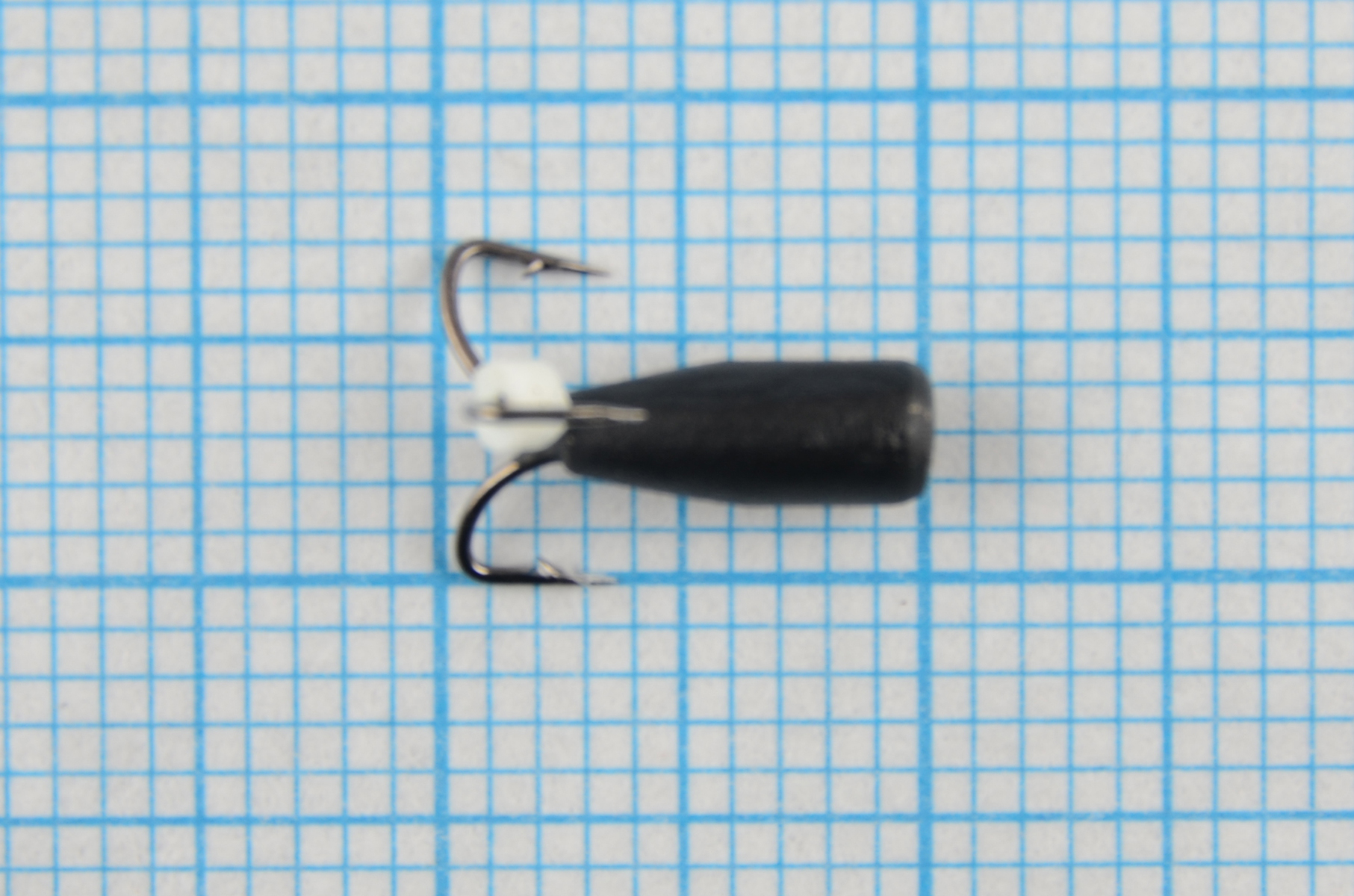 Мормышка Владимирский вольфрам Чертик Рязанский с отверстием без коронки 3мм 0,6гр