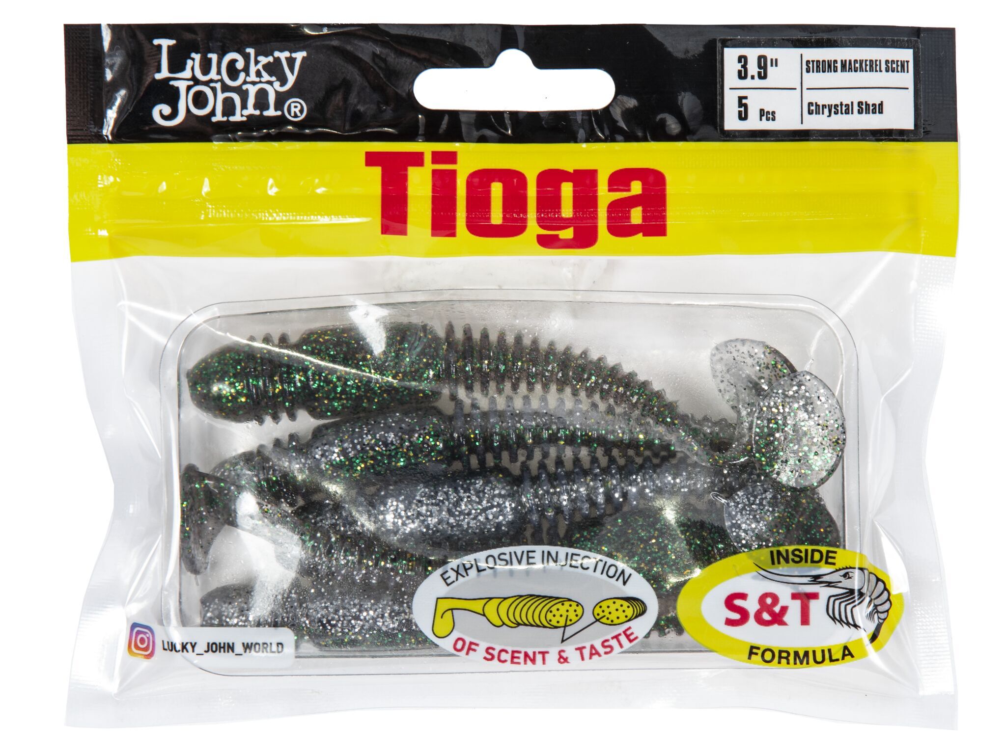 Силиконовая приманка Lucky John Pro Series Tioga 3.9in 9.9см /Z11 (5 шт/уп)