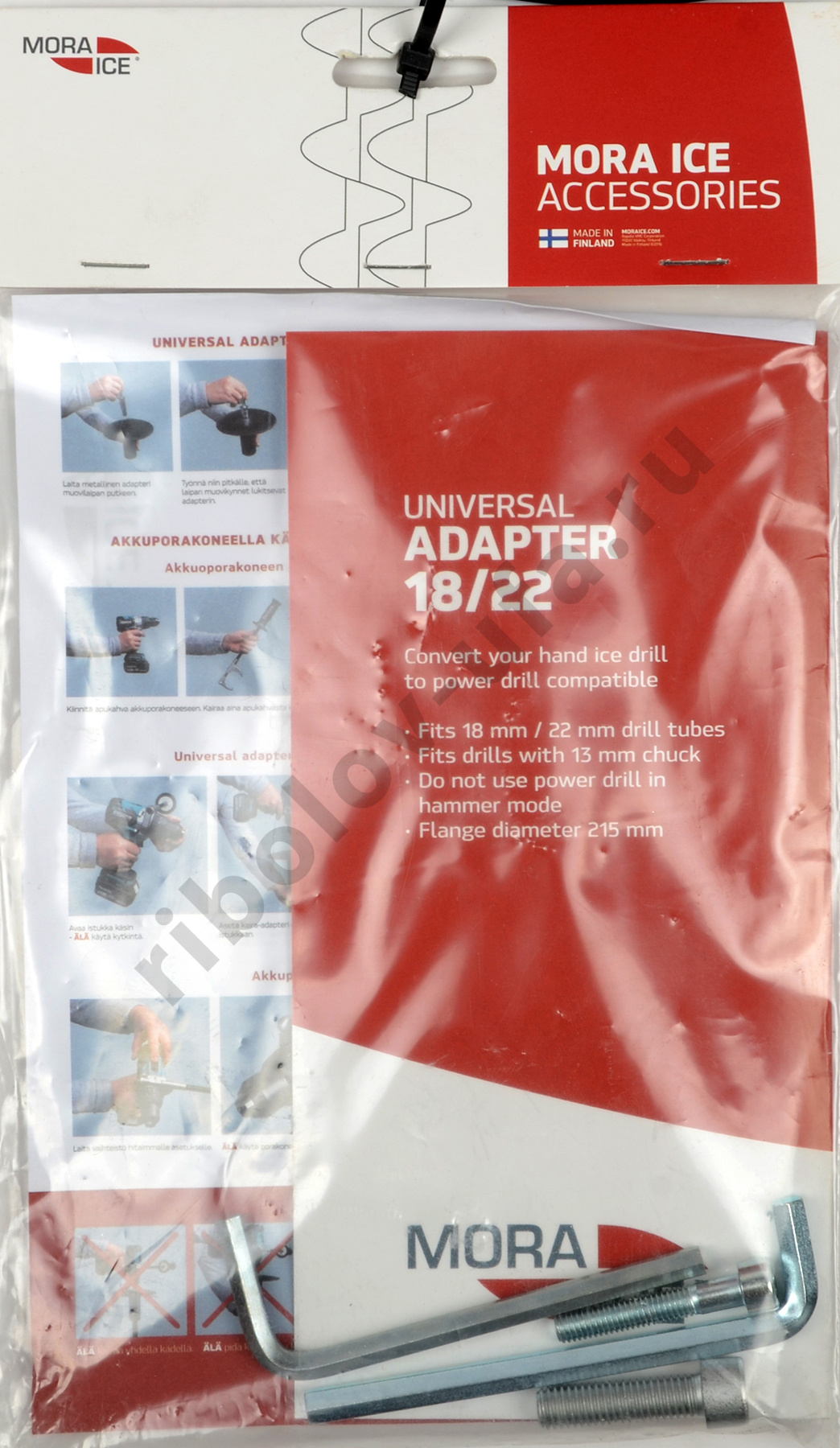 Пластиковый ограничитель с комплектом крепления Mora Ice Universal pro 18/22