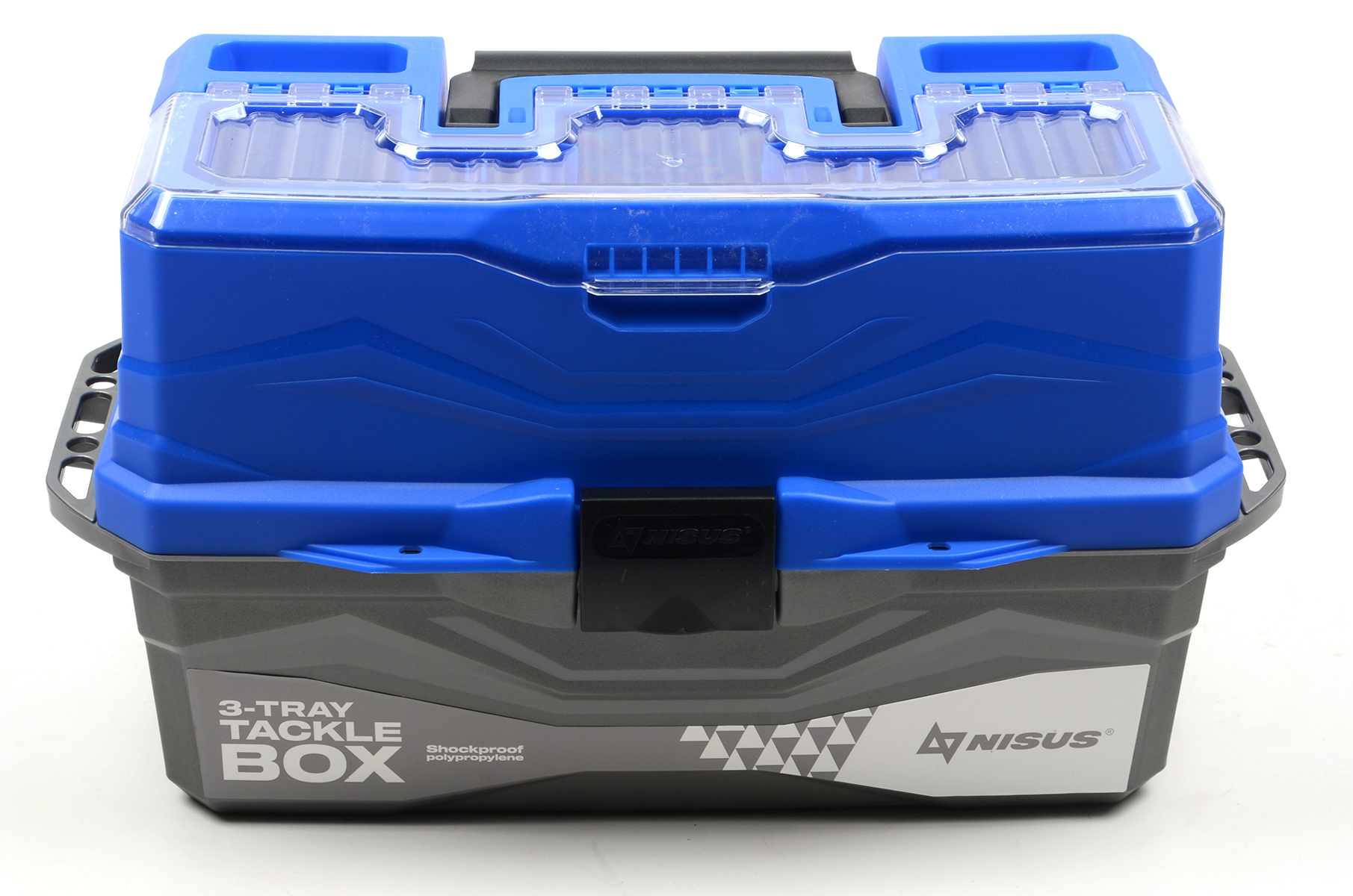Ящик рыболовный Nisus Tackle Box 3-х полочный, цв. синий