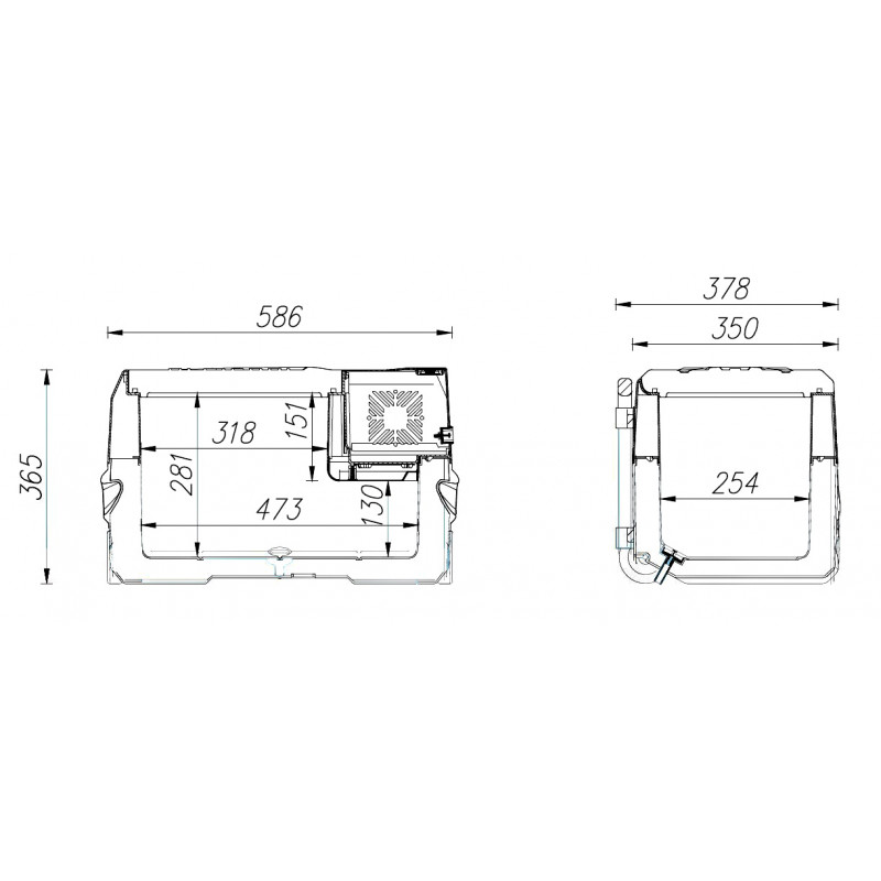 Холодильник Alpicool 30л переносной 12/24/220В с колесами и телескоп.ручкой серия-CX