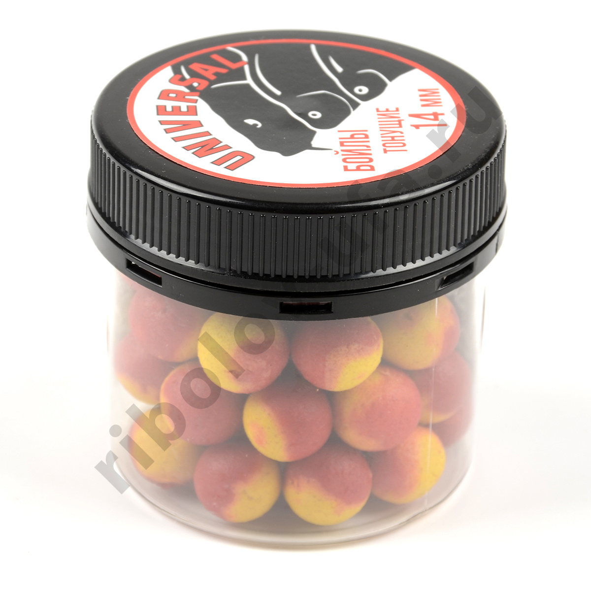 Бойлы Universal не оснащ. d.14, 70гр. тонущие клубника с кукурузой