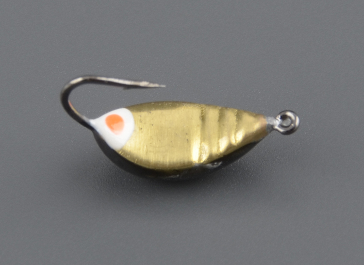 Мормышка вольфрам. Санхар Кобра широкая №3 латунь (10шт/уп)