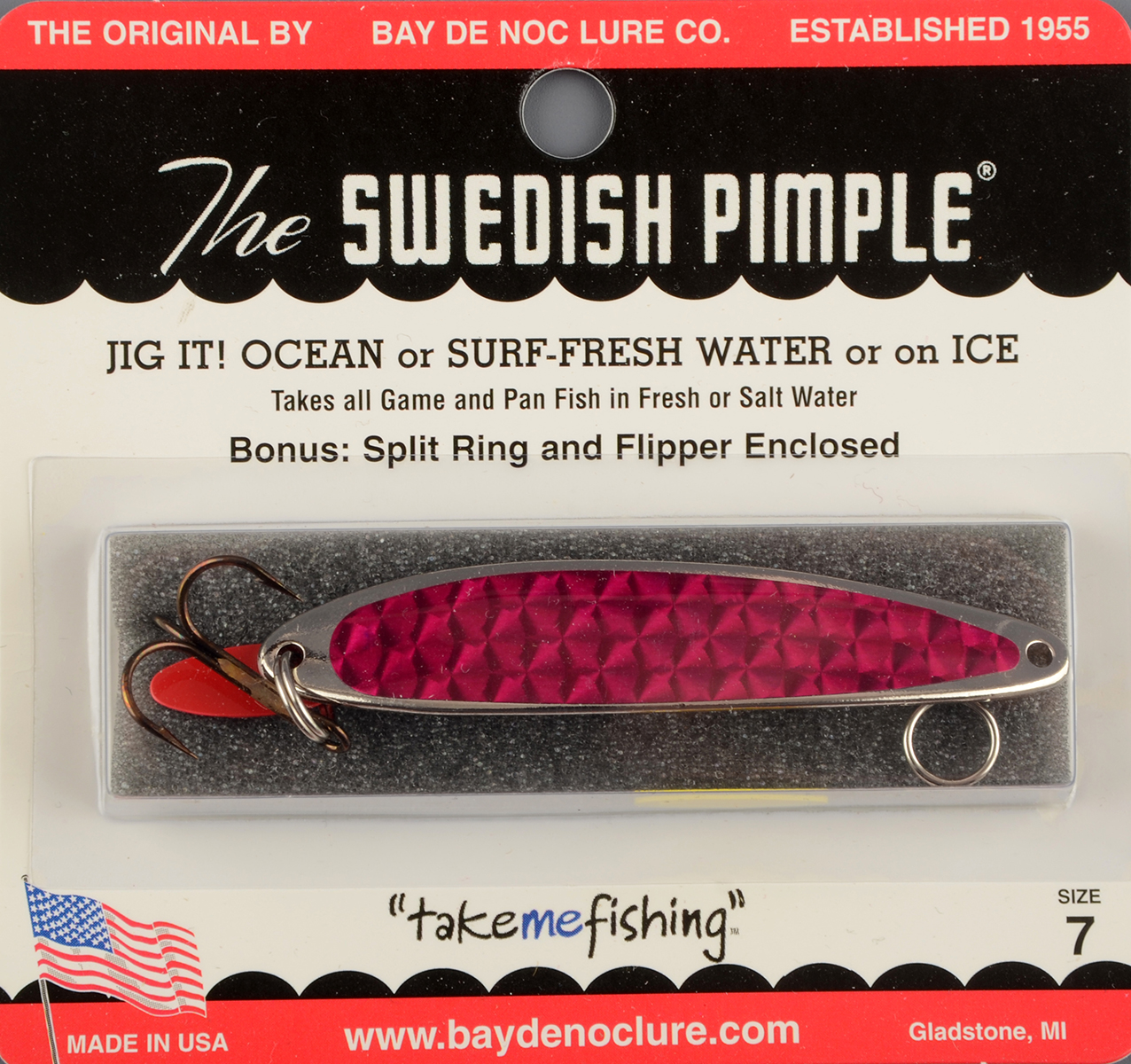 Блесна Swedish Pimple Prisma №7 LV