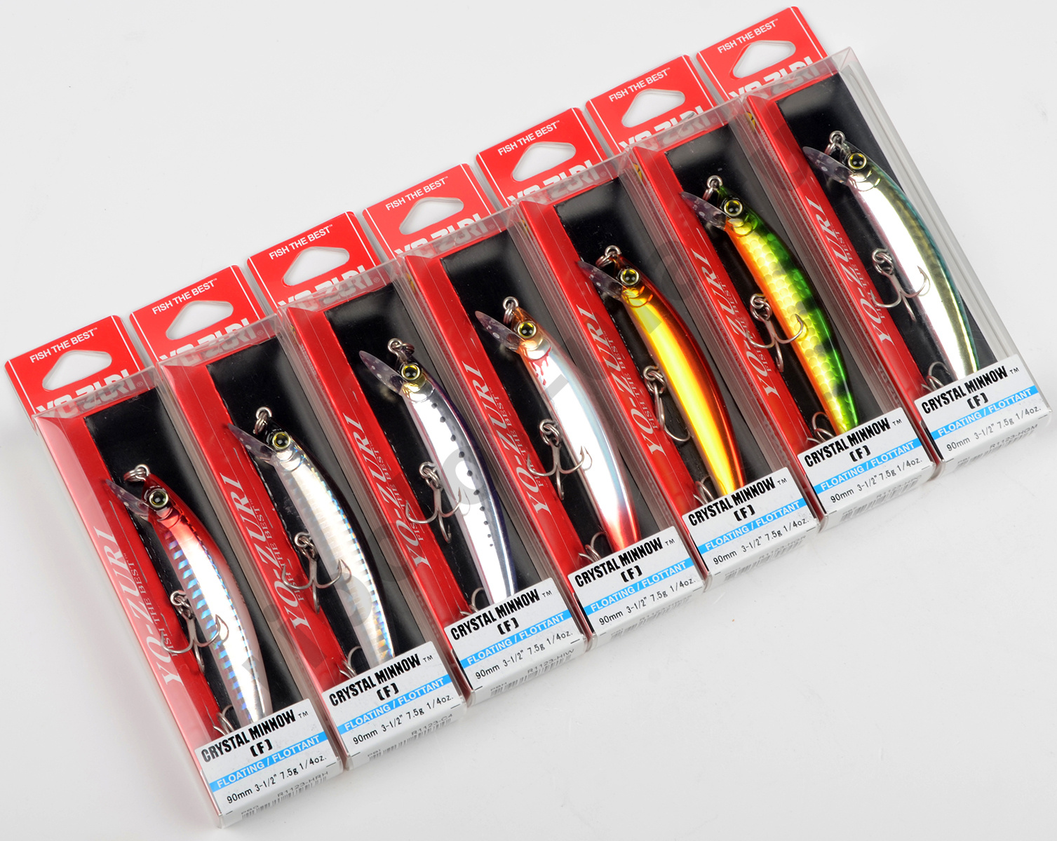 Воблер Yo-Zuri R1123 Crystal Minnow Floating плав., 90 мм, 7.5 гр., цв. HBGS