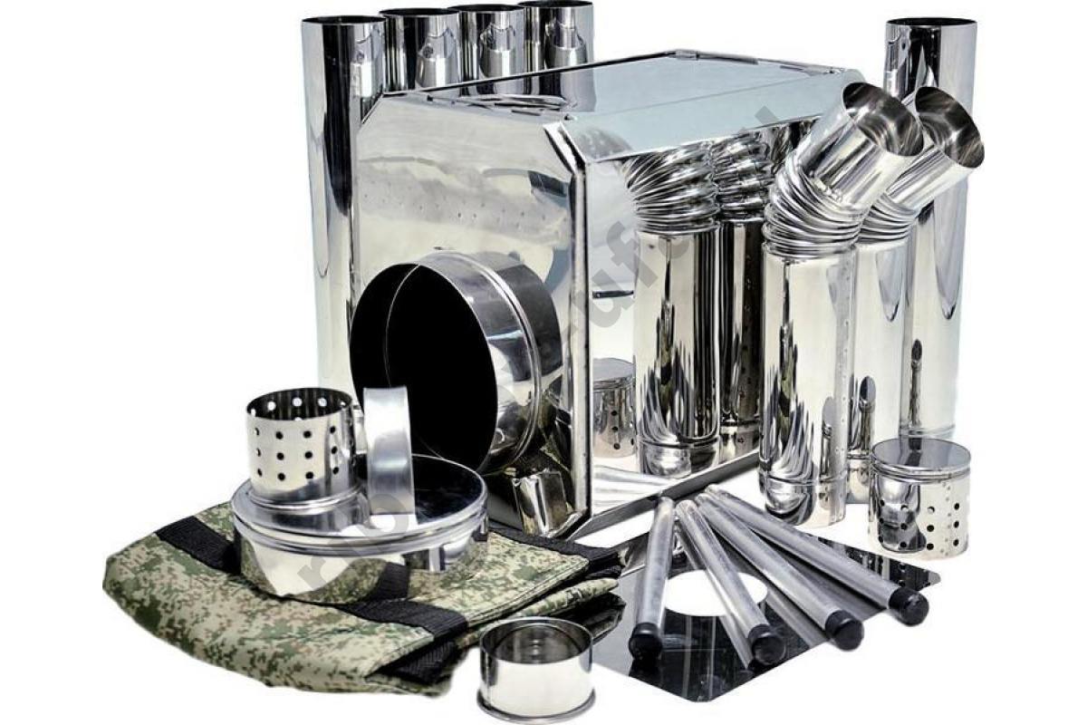 Печь Турист 25л с искрогасителем и экраном