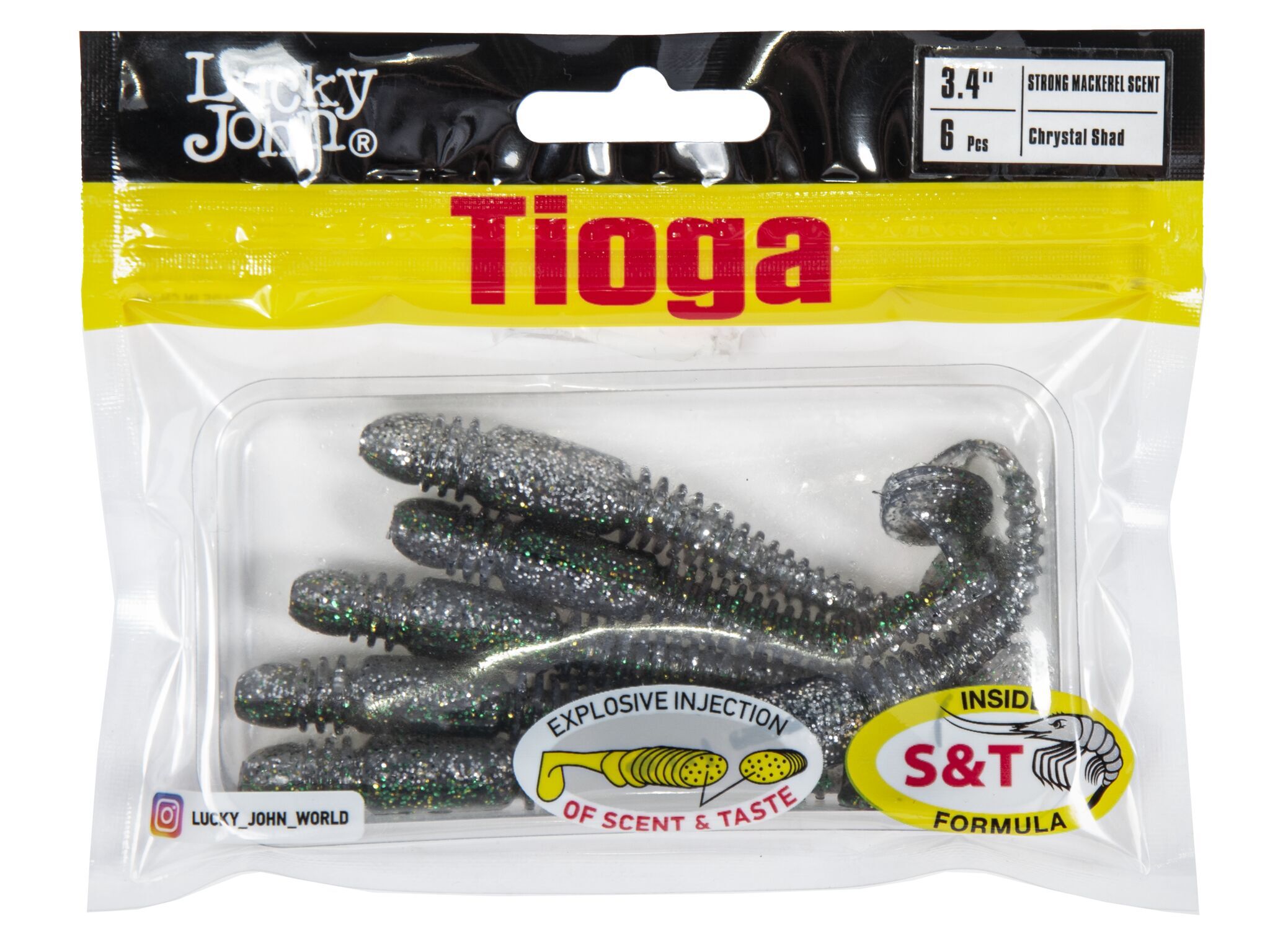 Силиконовая приманка Lucky John Pro Series Tioga 3.4in 8.6см /Z11 (6 шт/уп)