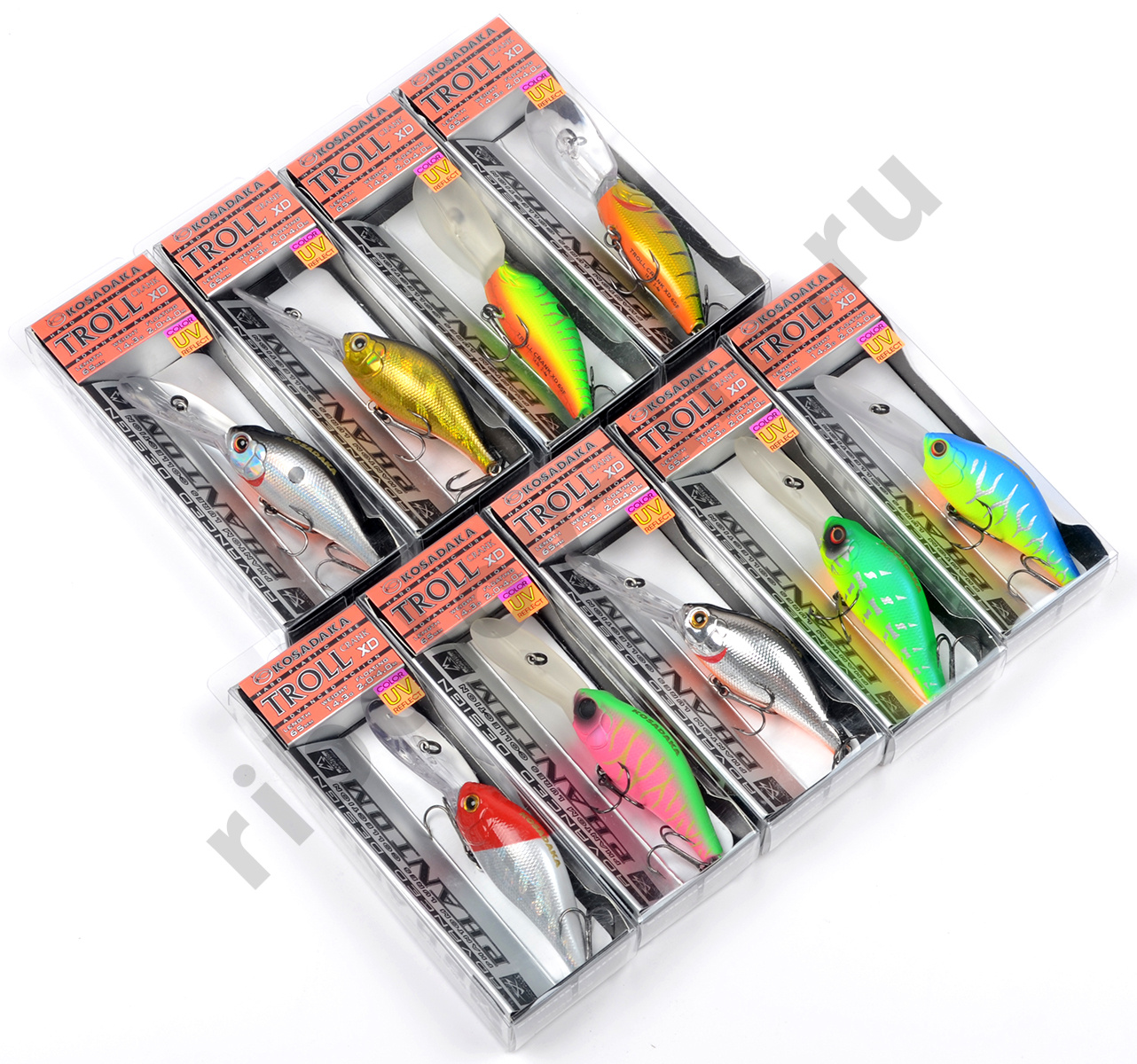 Воблер Kosadaka Trol Crank 65F. плав., 65мм, 14.3г, 2-4м, цв.GT