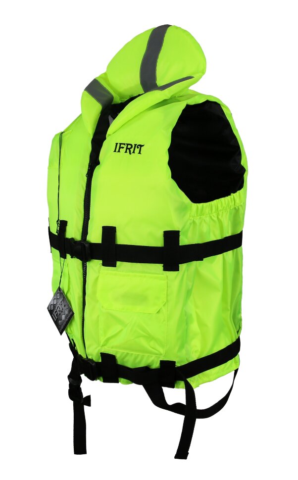 Жилет спасательный Ifrit 90 Люм. лайм, р. L 90кг ЖС-404
