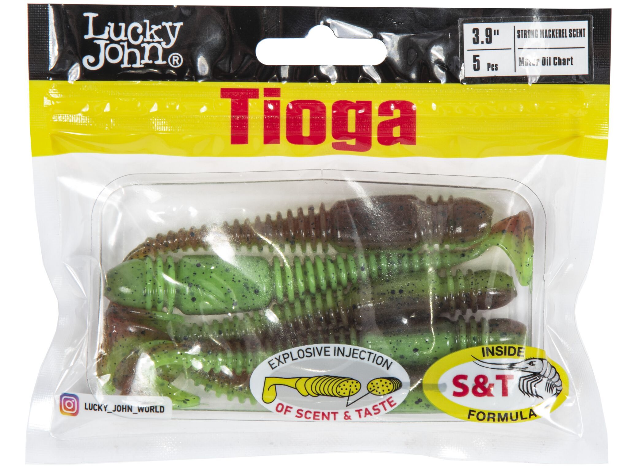 Силиконовая приманка Lucky John Pro Series Tioga 3.9in 9.9см /Z15 (5 шт/уп)