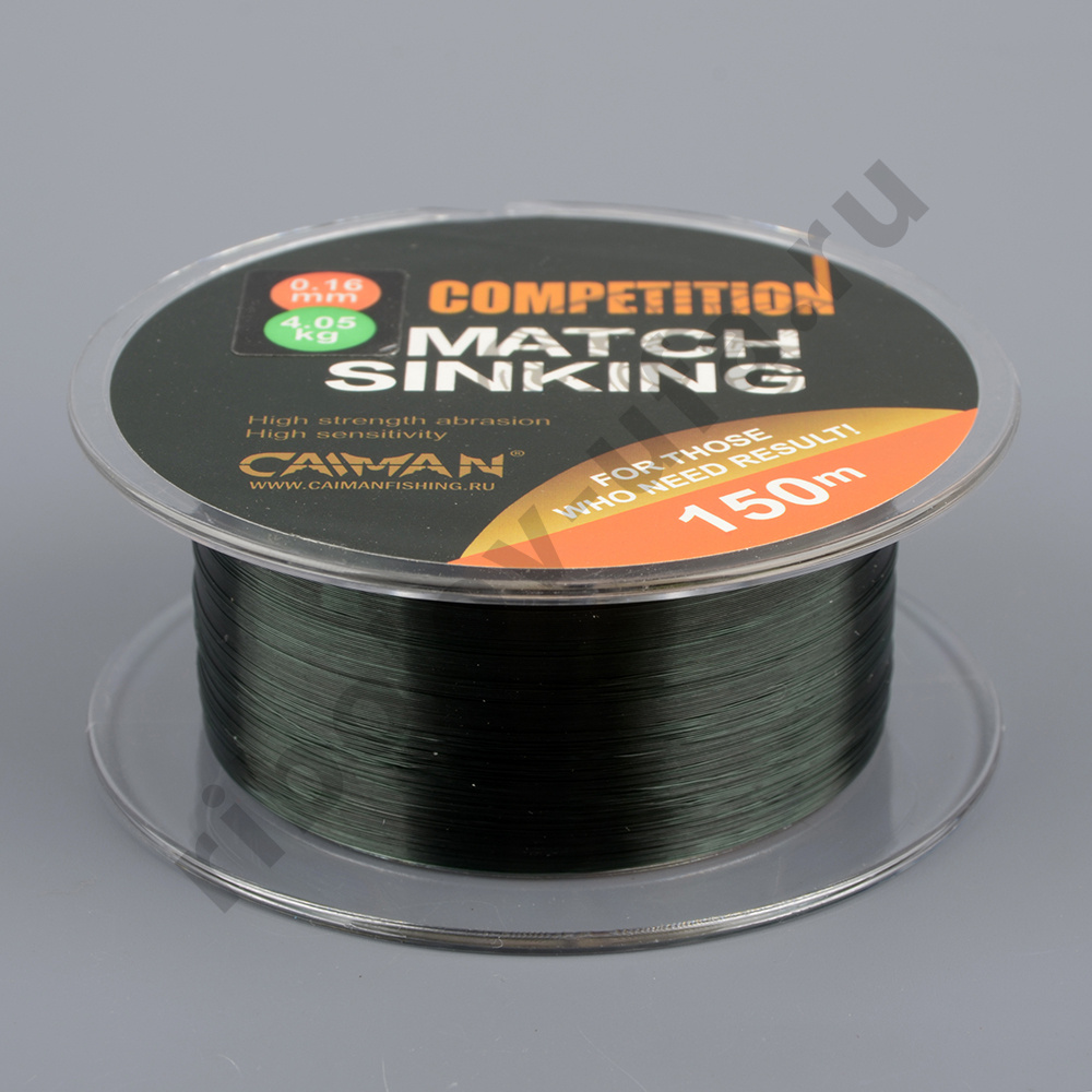 Леска Caiman Competition match sinking черная 150м 0,25мм 185004