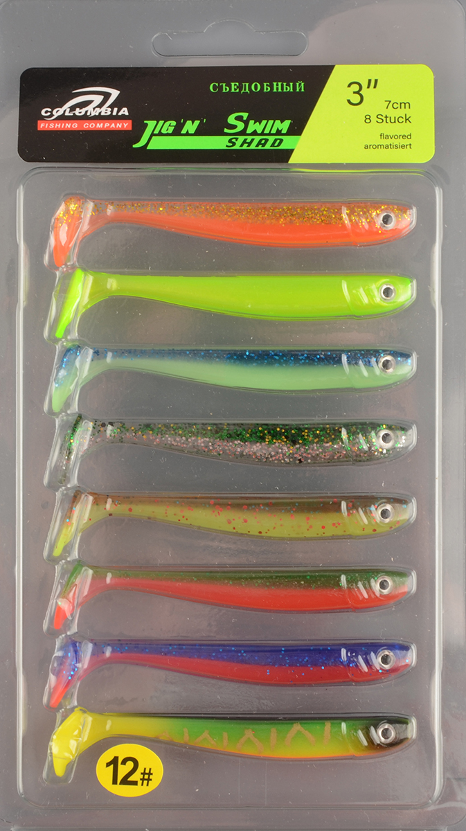 Силиконовая приманка Columbia Jign Swim Shad 3in 7см #12
