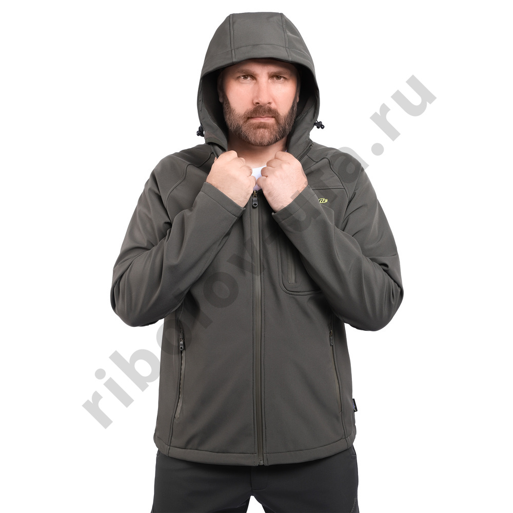 Куртка Aquatic КС-06 (soft shell, мембрана 10000/10000) цвет: хаки, размер L