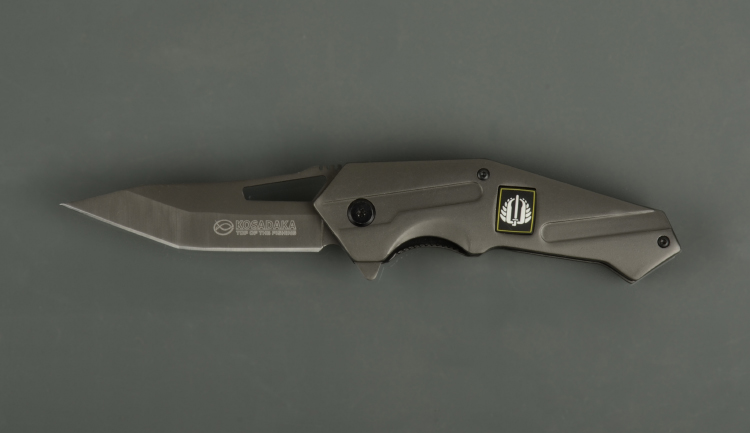 Нож складной Kosadaka N-F21 20.7/12.0 см, 142гр., титан.покрытие