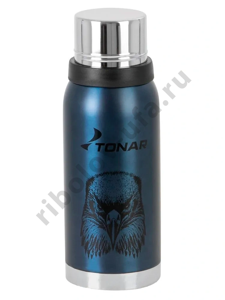 Термос Tonar 1.0л HS.TM-054S-BE Орел с ситечком синий (2 крышки-кружки)