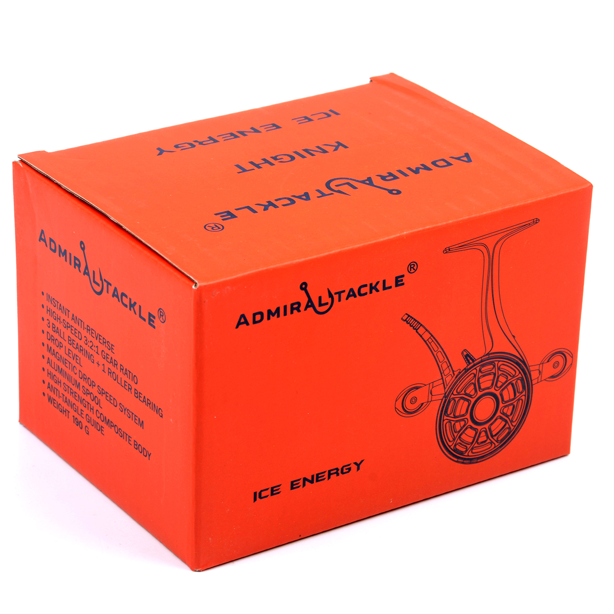 Катушка зимняя Admiral Ice Energy Left Hand зеленая