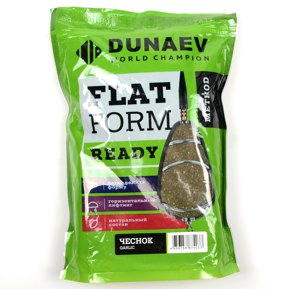 Прикормка Dunaev-Ready Flat Feeder Чеснок (1 кг) 