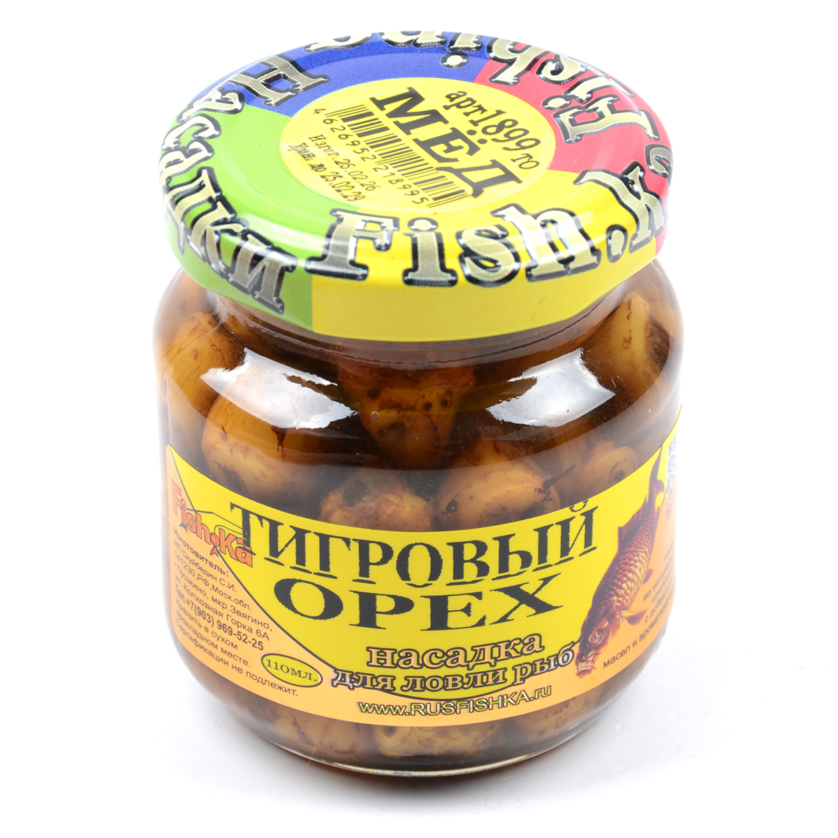 Насадка Fish.ka Тигровый орех, Мед 110мл стекл/б