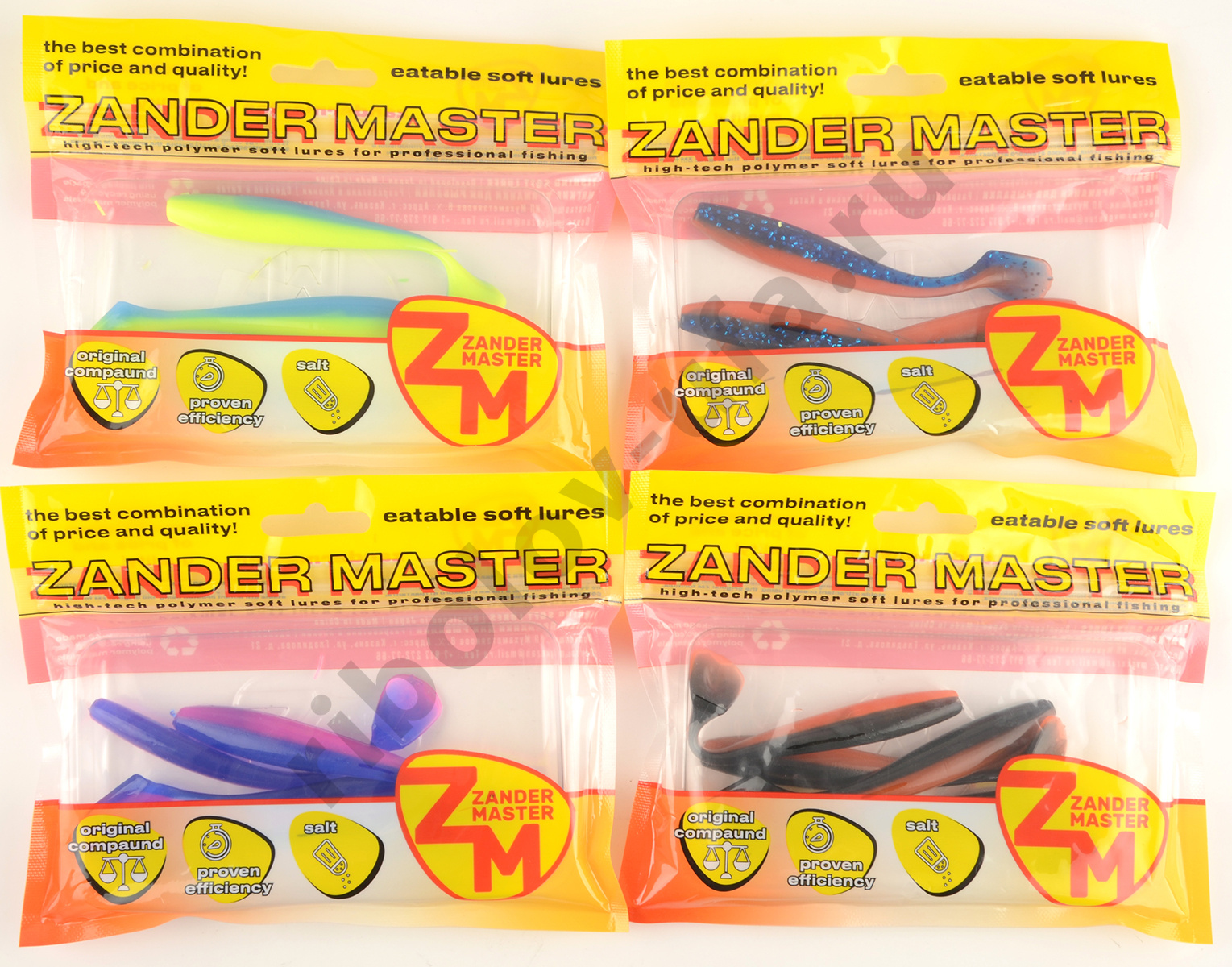 Силиконовая приманка Zander Master Chiptail 100мм, цв. 34