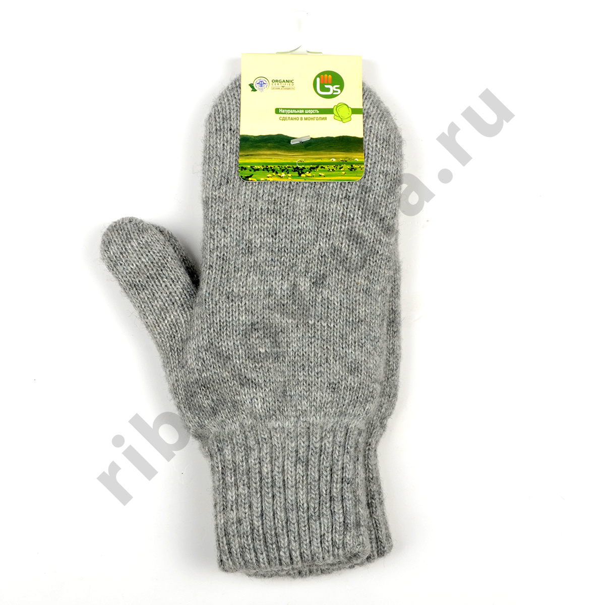 Рукавицы Woolsocks Шерсть Яка, цв. серый, р. 6-7 (15-16см)