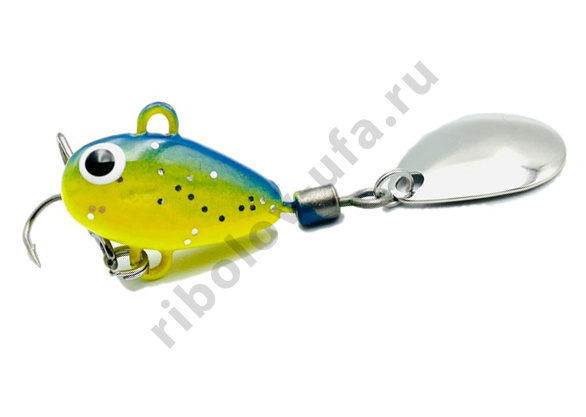 Тейл-спиннер UF Studio Hurricane 14гр. 25мм. кр. тройник №8, цв. RSM