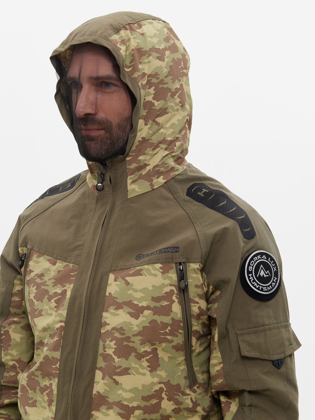 Костюм Huntsman Горка-Люкс цв. Хаки/MV-23 тк. Nylon Cotton Рип-Стоп р.48-50 (170-176) РР