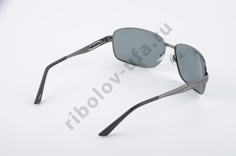 Очки No name поляризац (с чехлом и салфеткой) черн./темн.мет./мет. (3023)