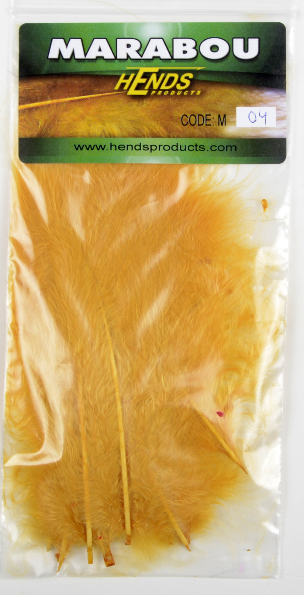 Перья марабу Hends Marabou Straw yellow (10шт/уп)