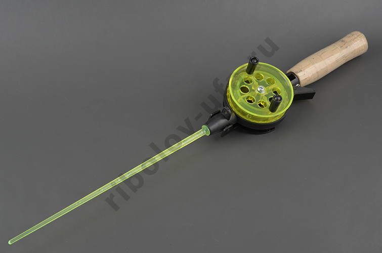 Удочка зимняя Техно УД-65мм с пробк. ручкой хлыст поликарбонат Три кита