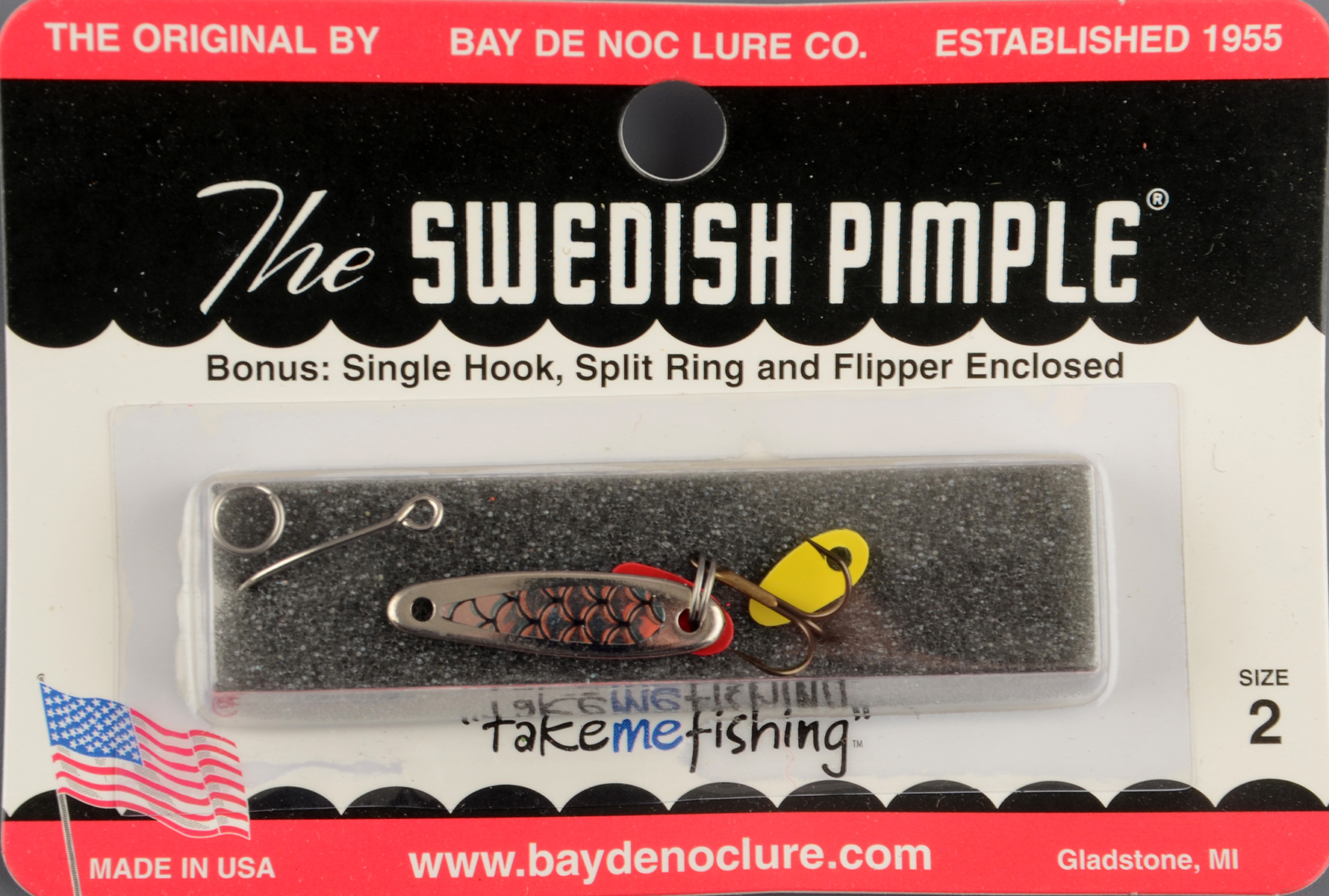 Блесна Swedish Pimple  №2 Nickel Scale