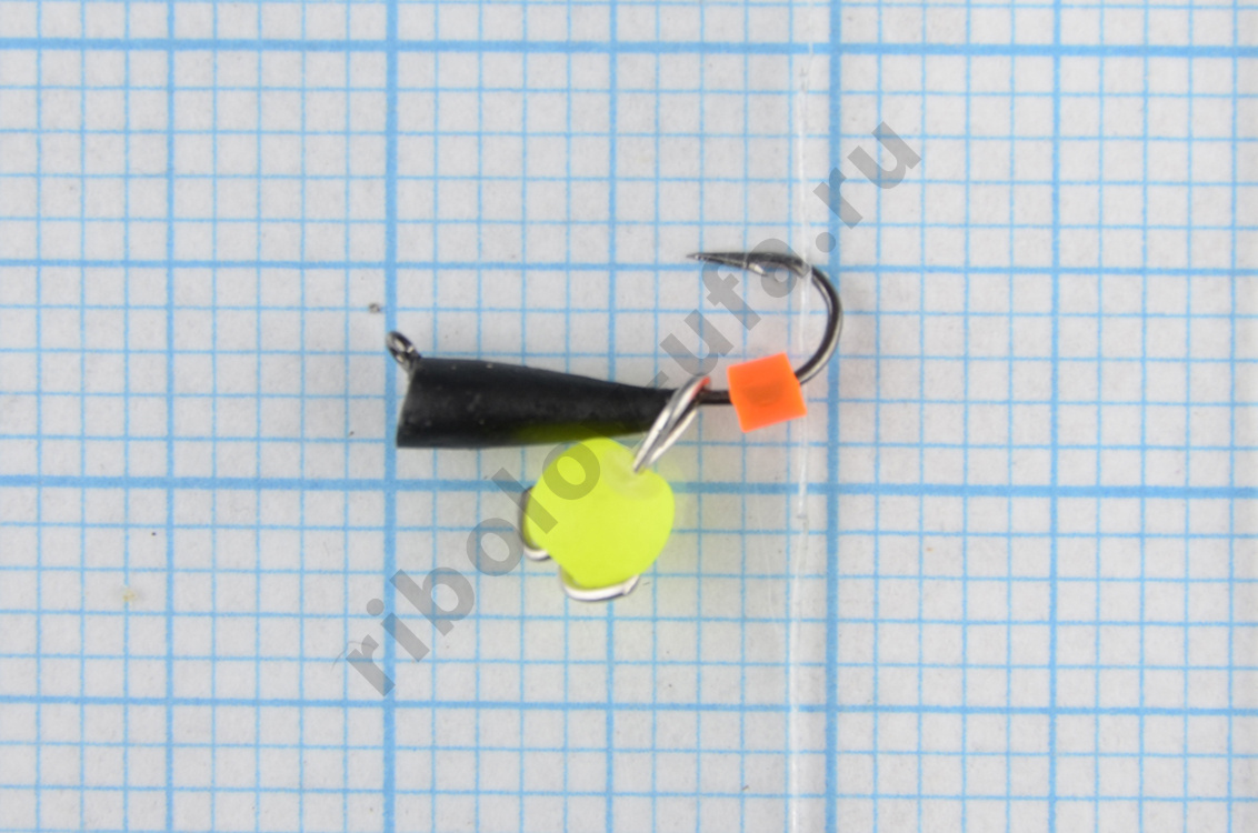 Мормышка Wormix точеная вольфрамовая Конус d=2 с бусиной Неон 0,25гр арт. 336