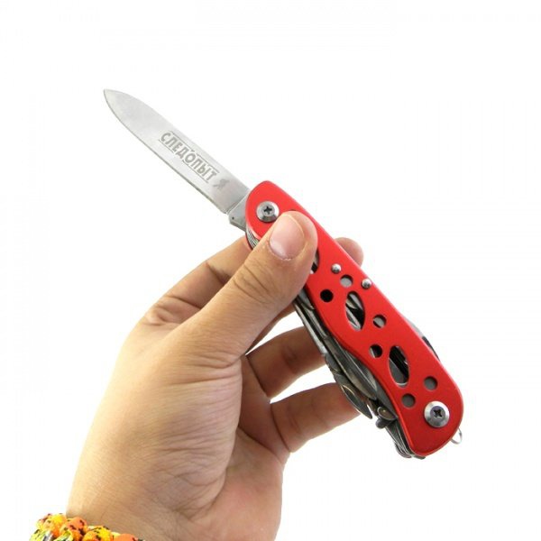 Мультитул Следопыт 11 предметов, большой ,в чехле, на блистере  PF-MT-05