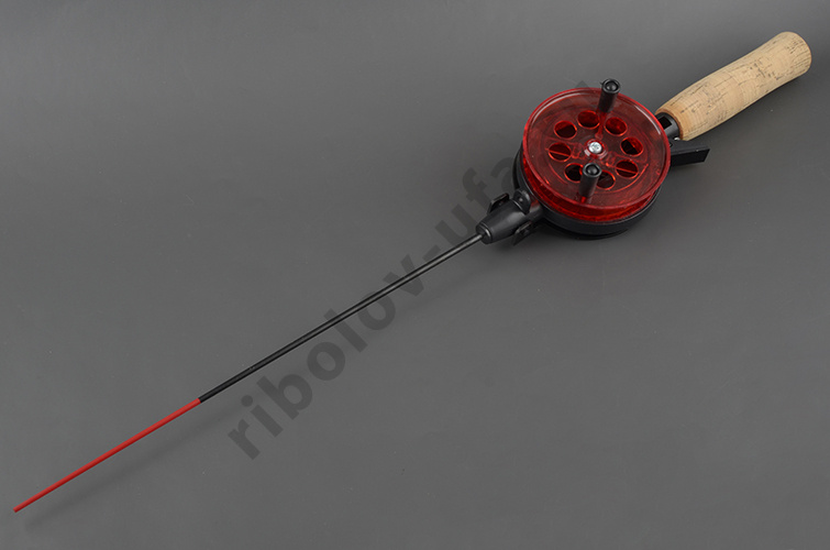 Удочка зимняя Техно УД-75мм с пробк. ручкой хлыст поликарбонат Три кита