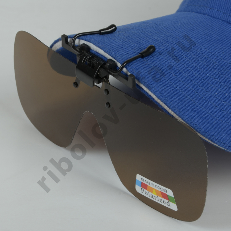 Накладки Kosadaka поляризационные на очки коричневые (410)