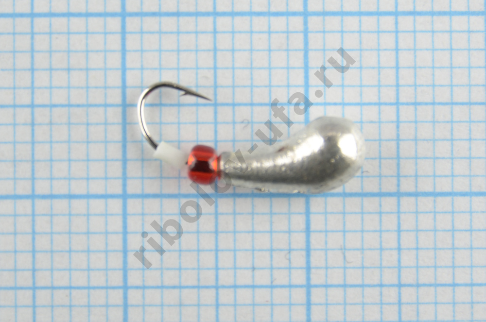 Мормышка вольфрам Bravo Fishing Чесночинка с отверстием, 3.5 мм 0.83 гр Sil