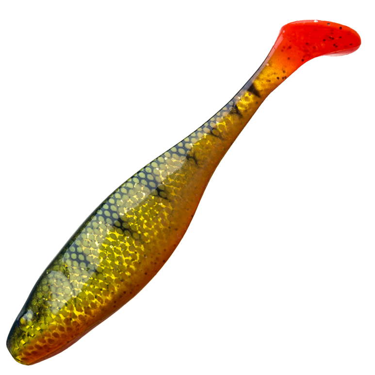 Силиконовая приманка Narval Commander Shad 10cm #019-Yellow Perch (5шт/уп)