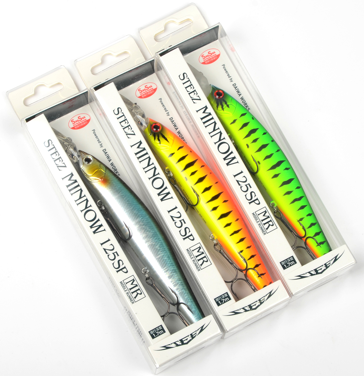 Воблер Daiwa Steez Minnow 125SP MR  20гр.  12,5см   0-2,5м  Red Tiger